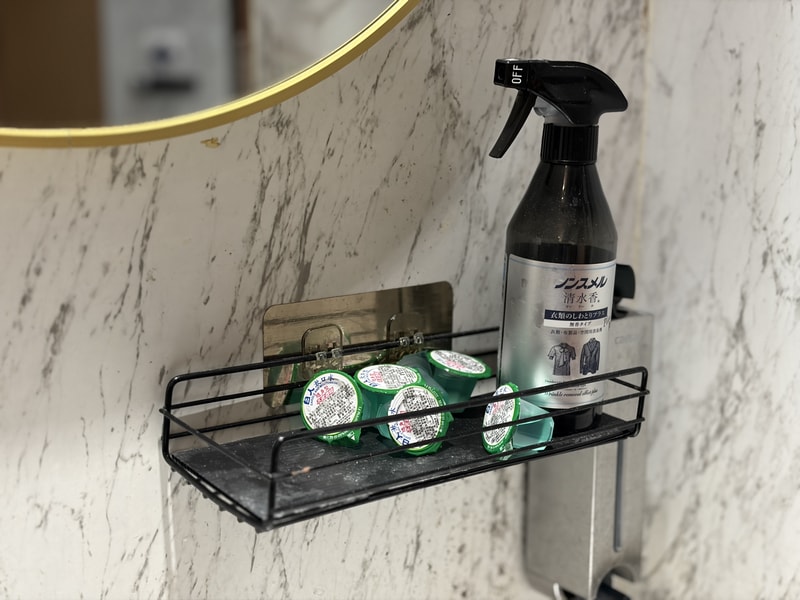潮牛殿化妝間備有漱口水與衣物除味噴霧，用餐後整理儀容，松山區火鍋推薦